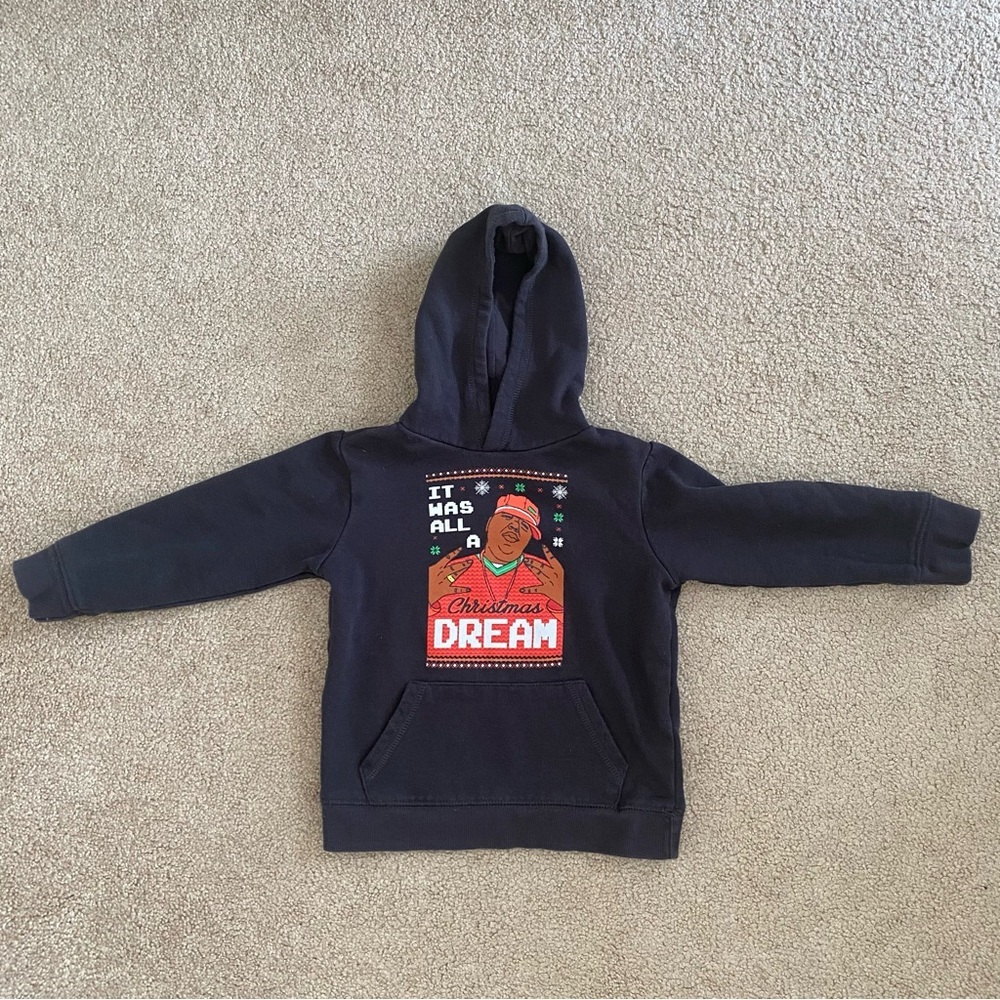 Notorious BIG It Was All A Christmas Dream Youth 4 Sweatshirt Hoodie Biggie‎